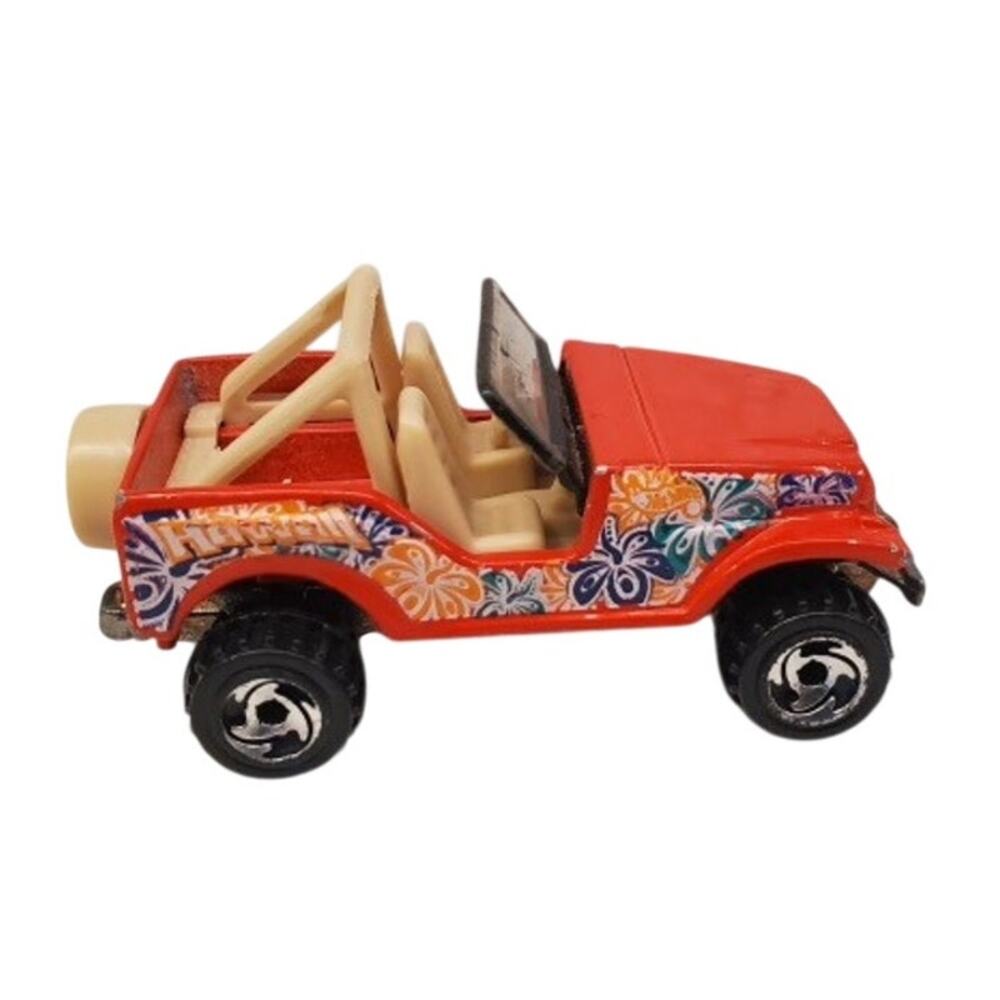 1990 Hot Wheels Trailbuster Red Hawaii Jeep